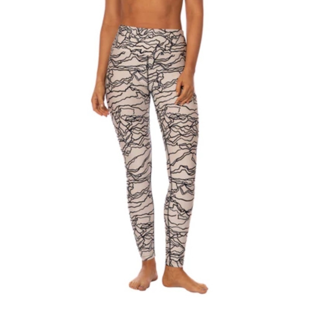 Maaji Brin Rocky black white leggings women’s large VGUC